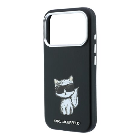 Karl Lagerfeld Karl Lagerfeld iPhone 18 Pro Backcover hoesje - HC Magsafe SW Smooth PU Ikonik Sketch - Zwart Karl Lagerfeld Karl Lagerfeld iPhone 18 Pro Backcover hoesje - HC Magsafe SW Smooth PU Ikonik Sketch - Zwart
