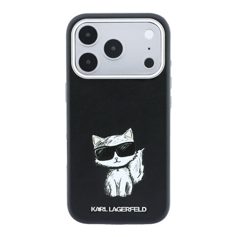 Karl Lagerfeld Karl Lagerfeld iPhone 18 Pro Backcover hoesje - HC Magsafe SW Smooth PU Ikonik Sketch - Zwart Karl Lagerfeld Karl Lagerfeld iPhone 18 Pro Backcover hoesje - HC Magsafe SW Smooth PU Ikonik Sketch - Zwart