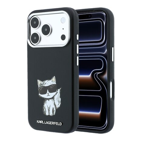 Karl Lagerfeld Karl Lagerfeld iPhone 18 Pro Backcover hoesje - HC Magsafe SW Smooth PU Ikonik Sketch - Zwart Karl Lagerfeld Karl Lagerfeld iPhone 18 Pro Backcover hoesje - HC Magsafe SW Smooth PU Ikonik Sketch - Zwart