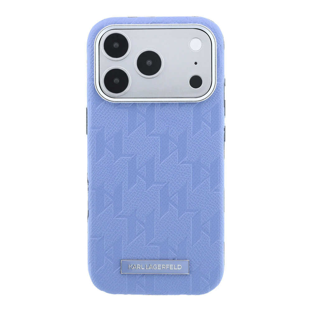 Karl Lagerfeld Karl Lagerfeld iPhone 18 Pro Backcover hoesje - HC Magsafe SW Grained PU HS Mono Resin Logo - LichtBlauw Karl Lagerfeld Karl Lagerfeld iPhone 18 Pro Backcover hoesje - HC Magsafe SW Grained PU HS Mono Resin Logo - LichtBlauw