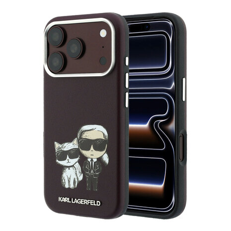 Karl Lagerfeld Karl Lagerfeld iPhone 18 Pro Backcover hoesje - HC Magsafe IML KC Bodies Sketch Print - Burgundy Karl Lagerfeld Karl Lagerfeld iPhone 18 Pro Backcover hoesje - HC Magsafe IML KC Bodies Sketch Print - Burgundy
