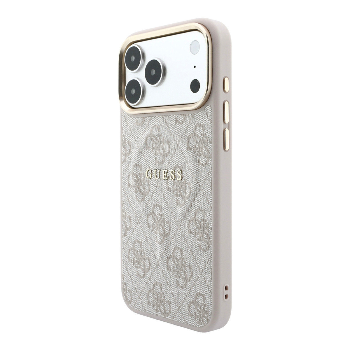 Guess Guess iPhone 18 Pro Backcover hoesje - HC Magsafe EMBossed 4G PU With Classic - Roze, foto 2 van 6