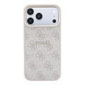 Guess Guess iPhone 18 Pro/iPhone 17 Pro Hartschalenhülle MagSafe PU 4G-Prägung Klassisches Logo - Rosa