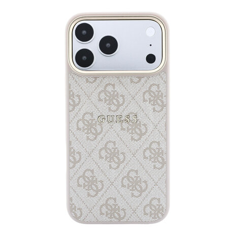 Guess Guess iPhone 18 Pro Back cover case - HC Magsafe EMBossed 4G PU With Classic - Pink