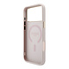 Guess Guess iPhone 18 Pro Back cover case - HC Magsafe EMBossed 4G PU With Classic - Pink
