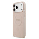 Guess Guess iPhone 17 Pro Back cover case - HC Magsafe PU With Peony Hot Stamp - Pink