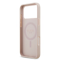 Guess Guess iPhone 17 Pro/iPhone 18 Pro Coque rigide MagSafe PU motif pivoine estampé à chaud - Rose