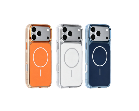 TUNIQ TUNIQ iPhone 17 Pro Back cover case - MagSafe glossy PC - Orange TUNIQ TUNIQ iPhone 17 Pro Back cover case - MagSafe glossy PC - Orange