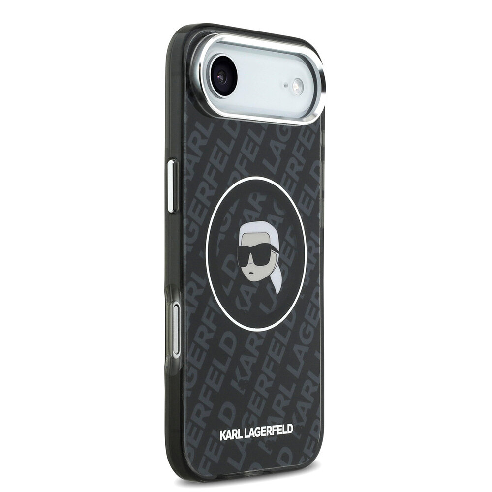 Karl Lagerfeld Karl Lagerfeld iPhone 17 Air Back cover case - MagSafe - IML Karl Head Logo - Black