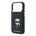 Karl Lagerfeld Karl Lagerfeld iPhone 18 Pro/iPhone 17 Pro Hartschalenhülle - MagSafe - SW - Glattes PU - Ikonik Sketch - Schwarz