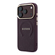 Guess Guess iPhone 18 Pro Max Back cover case - HC Magsafe Saffiano HS Peony & Ring - Burgundy