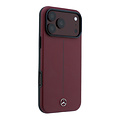 Mercedes-Benz Mercedes-Benz iPhone 18 Pro Max/iPhone 17 Pro Max Hartschalenhülle MagSafe PU-Kunstleder Teilbezug Ikonische Linie - Bordeaux