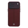 Mercedes-Benz Mercedes-Benz iPhone 18 Pro Max/iPhone 17 Pro Max Hartschalenhülle MagSafe PU-Kunstleder Teilbezug Ikonische Linie - Bordeaux