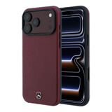 Mercedes-Benz Mercedes-Benz iPhone 18 Pro Max Back cover coque - HC Magsafe PU Leather Semi Wrap With Iconic Line - Burgundy Mercedes-Benz Mercedes-Benz iPhone 18 Pro Max Back cover coque - HC Magsafe PU Leather Semi Wrap With Iconic Line - Burgundy
