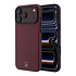 Mercedes-Benz iPhone 18 Pro Max Back-Cover hul - HC Magsafe PU Leather Semi Wrap With Iconic Line - Burgundy Mercedes-Benz iPhone 18 Pro Max Back-Cover hul - HC Magsafe PU Leather Semi Wrap With Iconic Line - Burgundy