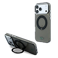 Lacoste Lacoste iPhone 18 Pro Max/iPhone 17 Pro Max Hartschalenhülle MagSafe IML Glänzende Oberfläche Ringständer - Schwarz