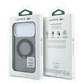 Lacoste Lacoste iPhone 18 Pro Max/iPhone 17 Pro Max Hartschalenhülle MagSafe IML Glänzende Oberfläche Ringständer - Schwarz