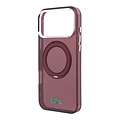 Lacoste Lacoste iPhone 18 Pro Max/iPhone 17 Pro Max Hartschalenhülle MagSafe IML Glänzende Oberfläche Ringständer - Bordeaux
