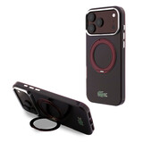 Lacoste Lacoste iPhone 18 Pro Max Back-Cover hul - HC Magsafe IML Glossy Finish With Ring Stand - Burgundy
