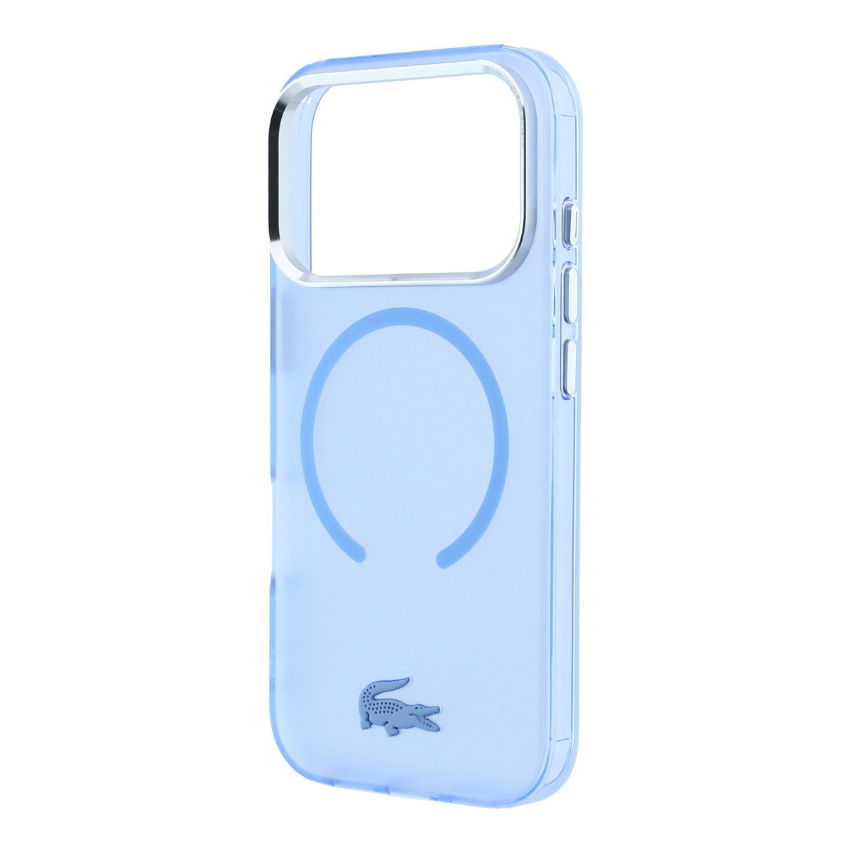 Lacoste Lacoste iPhone 18 Pro Backcover hoesje - HC Magsafe IML Frosted - Blauw, foto 6 van 6