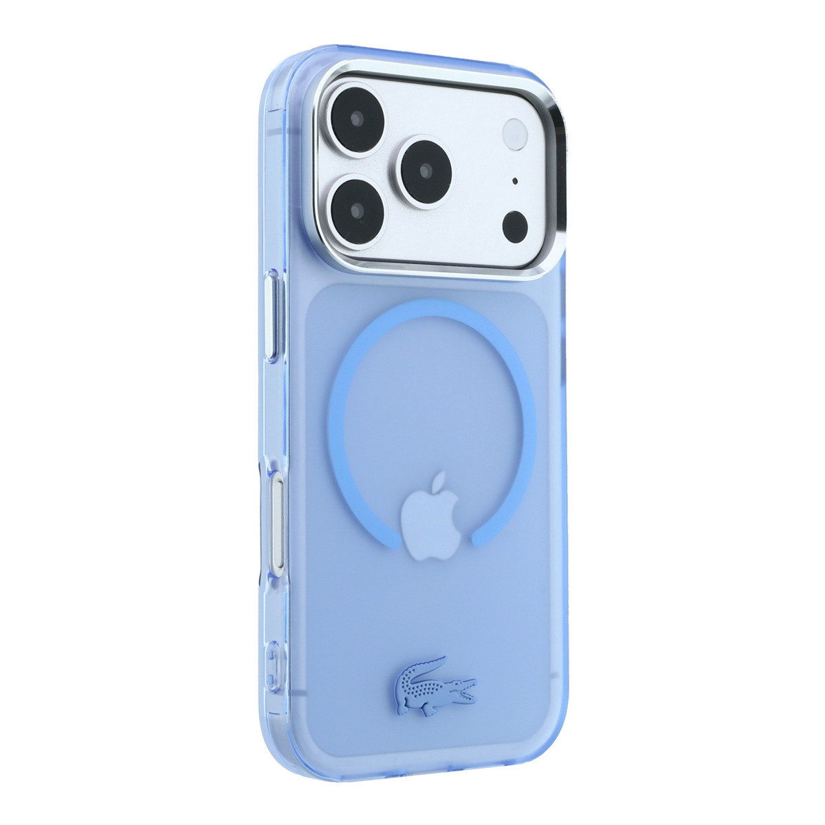 Lacoste Lacoste iPhone 18 Pro Backcover hoesje - HC Magsafe IML Frosted - Blauw, foto 4 van 6