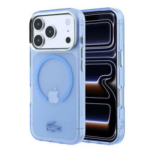 Lacoste Lacoste iPhone 18 Pro/iPhone 17 Pro Hartschalenhülle MagSafe IML Matte Oberfläche - Blau