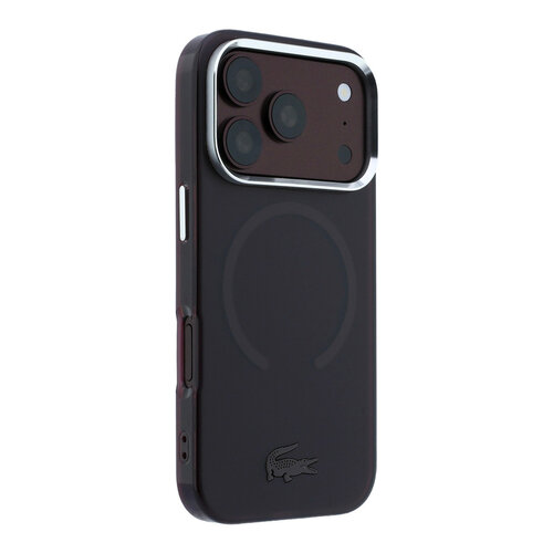 Lacoste Lacoste iPhone 18 Pro/iPhone 17 Pro Hartschalenhülle MagSafe IML Matte Oberfläche - Bordeaux