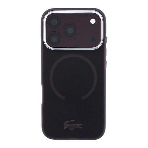 Lacoste Lacoste iPhone 18 Pro/iPhone 17 Pro Hartschalenhülle MagSafe IML Matte Oberfläche - Bordeaux
