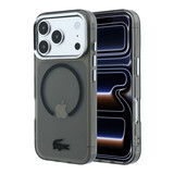 Lacoste Lacoste iPhone 18 Pro Back-Cover hul - HC Magsafe IML Frosted - Schwarz