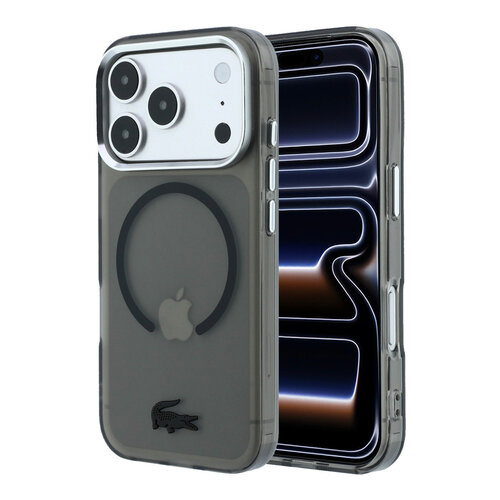 Lacoste Lacoste iPhone 18 Pro/iPhone 17 Pro Hartschalenhülle MagSafe IML Matte Oberfläche - Schwarz