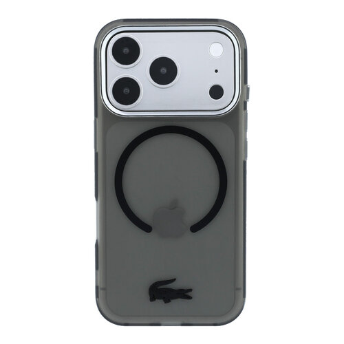 Lacoste Lacoste iPhone 18 Pro/iPhone 17 Pro Hartschalenhülle MagSafe IML Matte Oberfläche - Schwarz