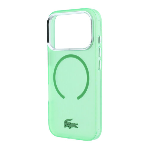 Lacoste Lacoste iPhone 18 Pro/iPhone 17 Pro Hartschalenhülle MagSafe IML Matte Oberfläche Estragon - Grün