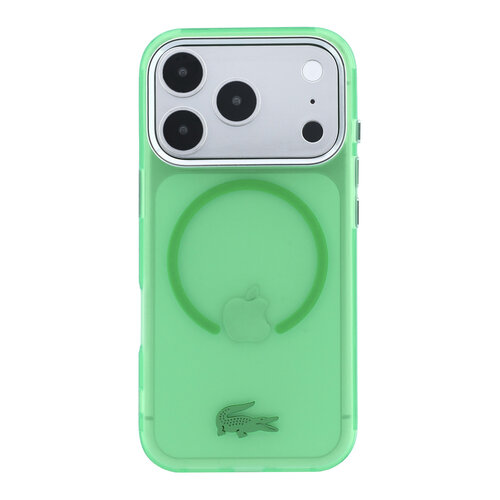 Lacoste Lacoste iPhone 18 Pro/iPhone 17 Pro Hartschalenhülle MagSafe IML Matte Oberfläche Estragon - Grün