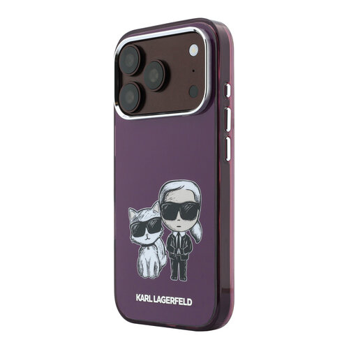 Karl Lagerfeld Karl Lagerfeld iPhone 18 Pro/iPhone 17 Pro Hartschalenhülle MagSafe IML KC Bodies Skizzenmotiv - Bordeaux