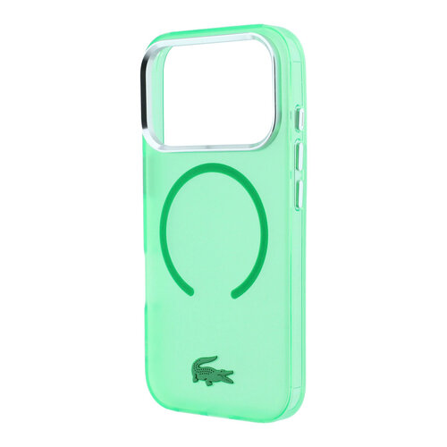 Lacoste Lacoste iPhone 18 Pro/iPhone 17 Pro Hartschalenhülle MagSafe IML Matte Oberfläche Estragon - Grün