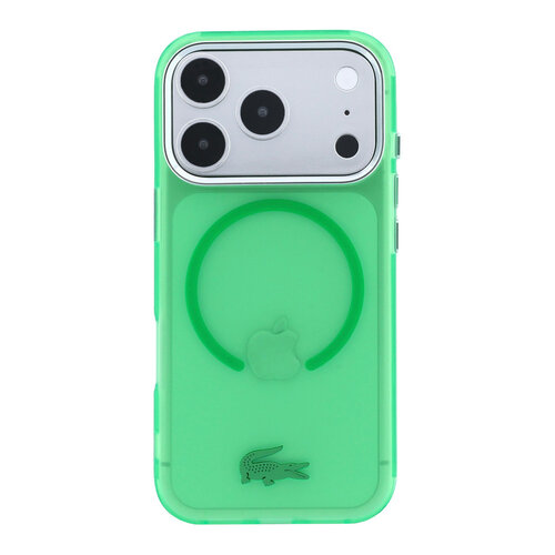 Lacoste Lacoste iPhone 18 Pro/iPhone 17 Pro Hartschalenhülle MagSafe IML Matte Oberfläche Estragon - Grün