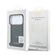 Guess Guess iPhone 18 Pro Max Back cover case - HC Magsafe Ring Stand 360 Grained PU Classic Logo - Black