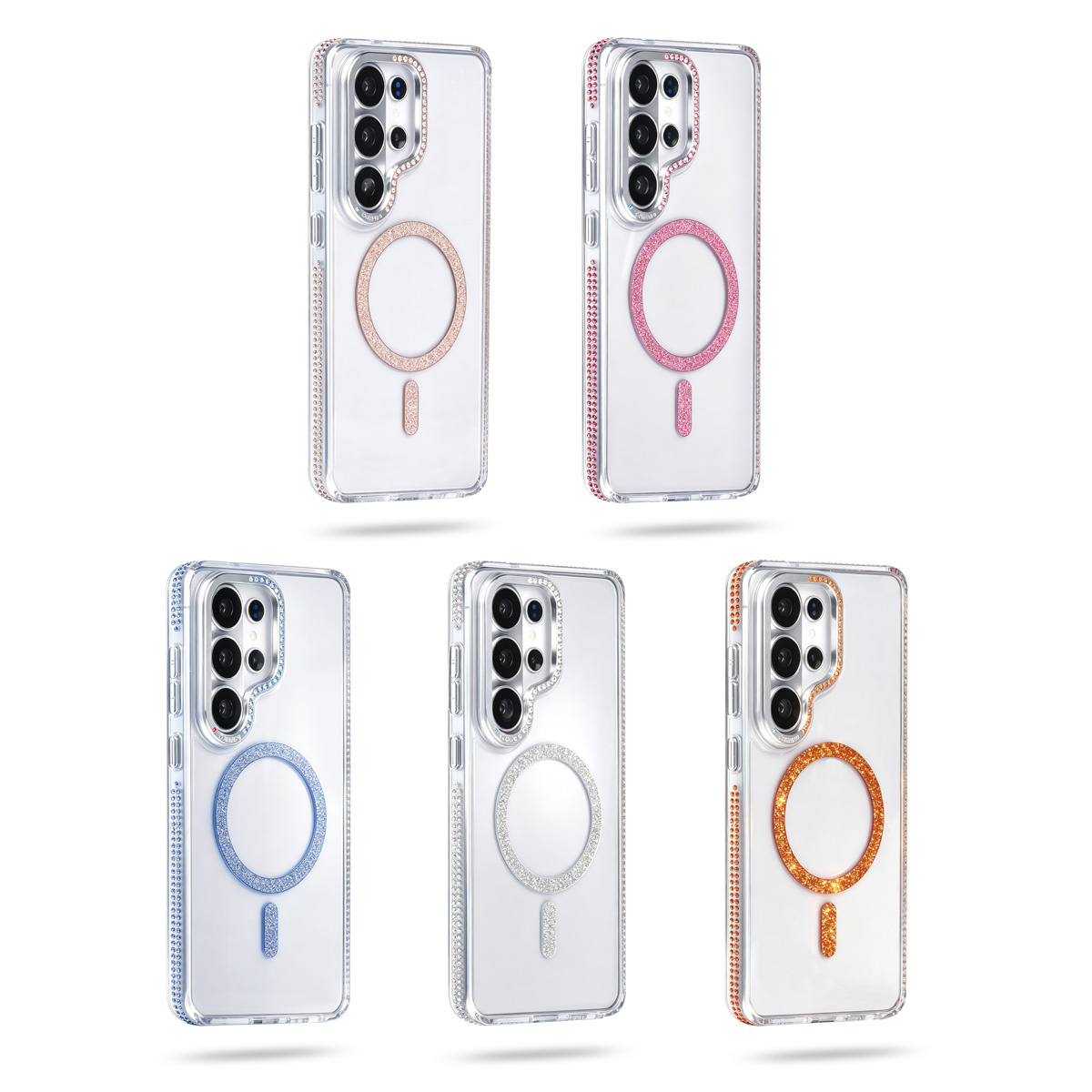 TUNIQ TUNIQ Galaxy S26 Ultra Backcover hoesje - Diamond MagSafe TPU+PC - Goud, foto 4 van 4