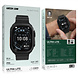 Green Lion Green Lion ULTRA LITE Smartwatch - 2.01 Zoll TFT IPS-Display - Schwarz