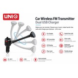 UNIQ Accessory FM Transmitter and car charger - long arm - from UNIQ Accessory - Black UNIQ Accessory FM Transmitter and car charger - long arm - from UNIQ Accessory - Black