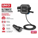 UNIQ Accessory UNIQ Autohouder + Draadloze Oplader - Schwarz UNIQ Accessory UNIQ Autohouder + Draadloze Oplader - Schwarz