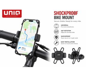 UNIQ Accessory UNIQ Accessory Universal Shockproof Bicycle Holder - Black UNIQ Accessory UNIQ Accessory Universal Shockproof Bicycle Holder - Black