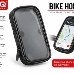 UNIQ Accessory Weatherproof Bicycle Holder - 360 degree rotatable - Black