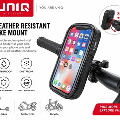 UNIQ Accessory Porte-Vélo Résistant Aux Intempéries 6.5 inch - Noir