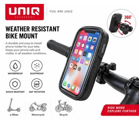UNIQ Accessory UNIQ Accessory Weatherproof Bicycle Holder 6.5 inch - Black UNIQ Accessory UNIQ Accessory Weatherproof Bicycle Holder 6.5 inch - Black