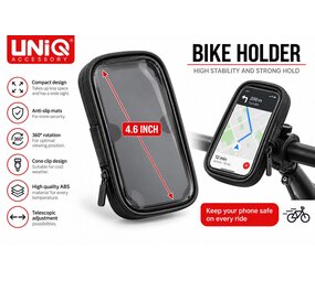 UNIQ Accessory Bicycle holder from UNIQ Accessory 4.7 inch - Water resistant