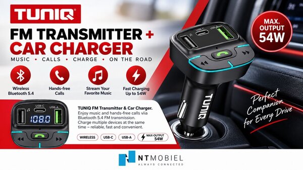 TUNIQ TUNIQ FM Transmitter and Car Charger - Schwarz TUNIQ TUNIQ FM Transmitter and Car Charger - Schwarz