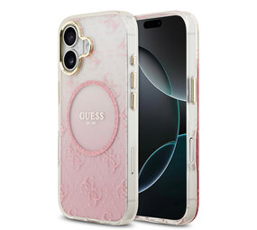 Guess Guess iPhone 17 Back cover case - 4G Patterned Glitter Silicone Cover - Pink Guess Guess iPhone 17 Back cover case - 4G Patterned Glitter Silicone Cover - Pink