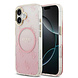 Guess Guess iPhone 17 Back cover case - 4G Patterned Glitter Silicone Cover - Pink