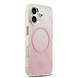 Guess Guess iPhone 17 Back-Cover hul - 4G Patterned Glitter Silicone Cover - Rosa Guess Guess iPhone 17 Back-Cover hul - 4G Patterned Glitter Silicone Cover - Rosa